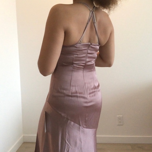 🆕 EVER NEW Pink Satin Evening Dress - Picture 2 of 7